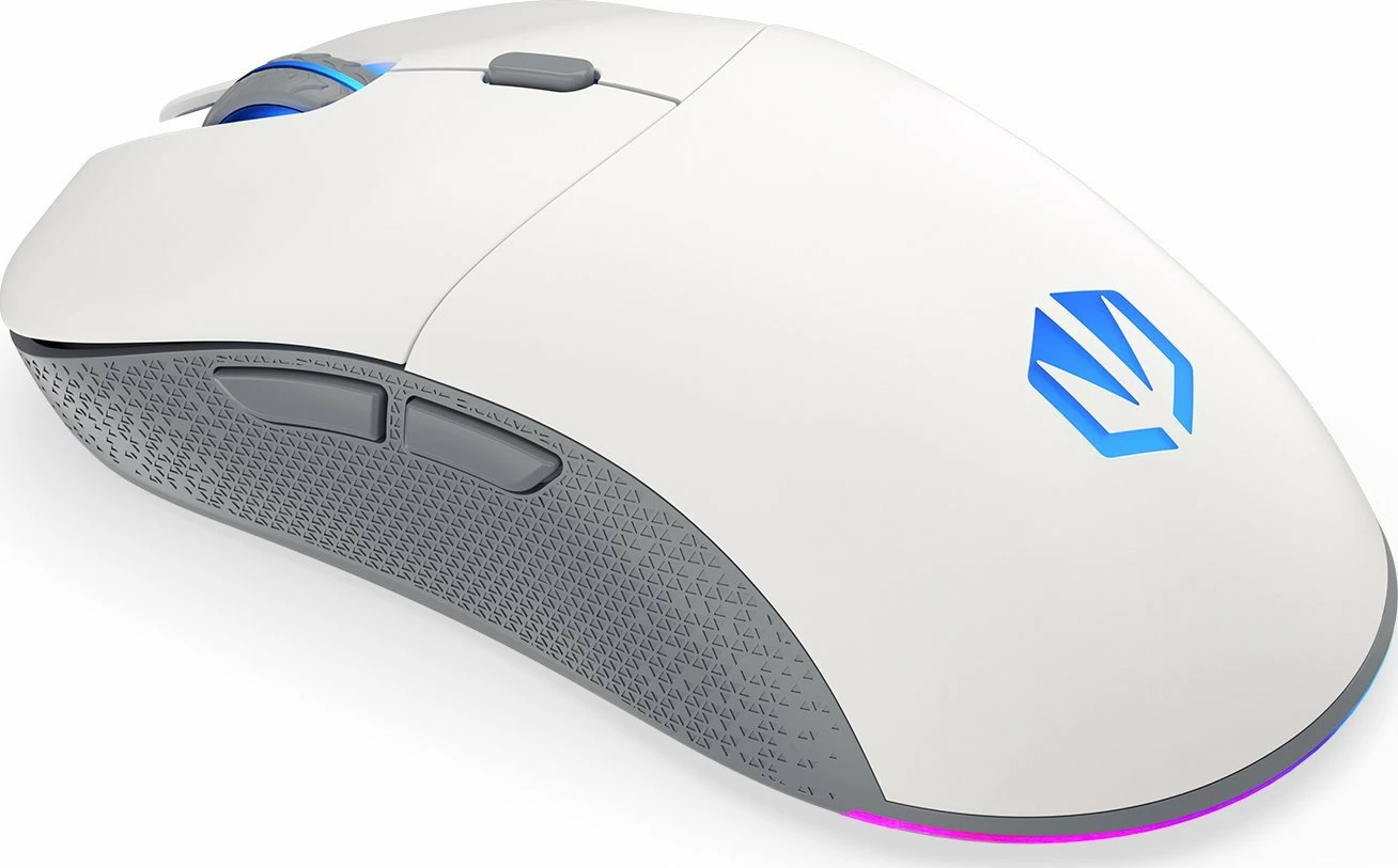 Maus Endorfy GEM Plus Wireless EY6A015 26000 DPI RGB 2.4GHz/USB 6 butona Onyx White, i bardhë