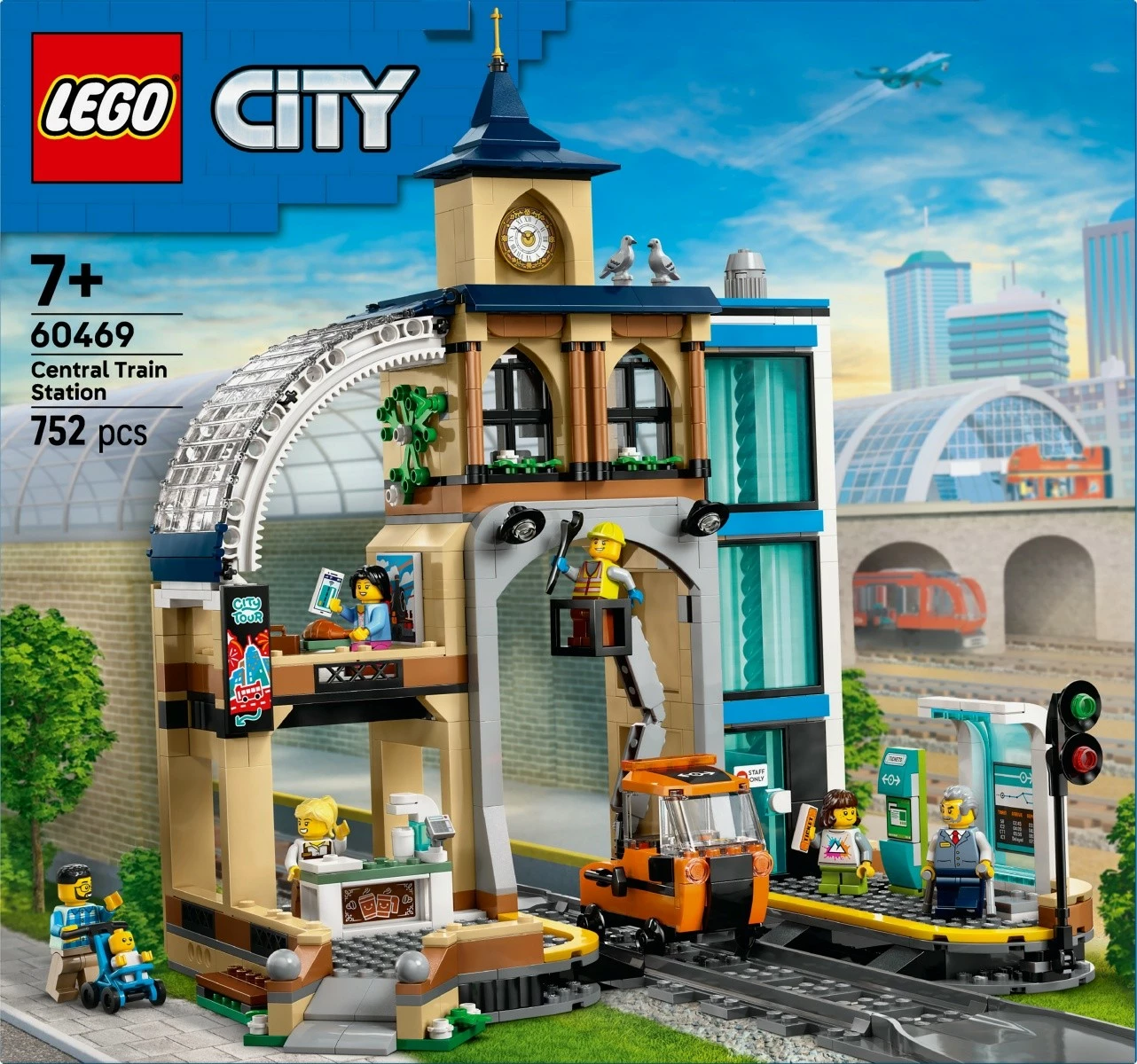 Set ndërtimi LEGO City Central Train Station 60469, 752 pjesë