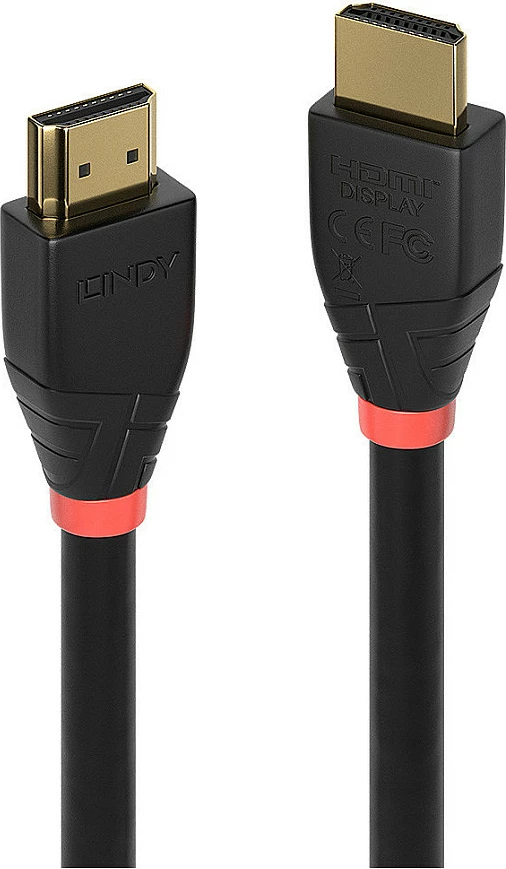 Kabllo HDMI aktive Lindy 20m, HDMI 2.0 18G, 4K@60Hz, ARC, e zezë
