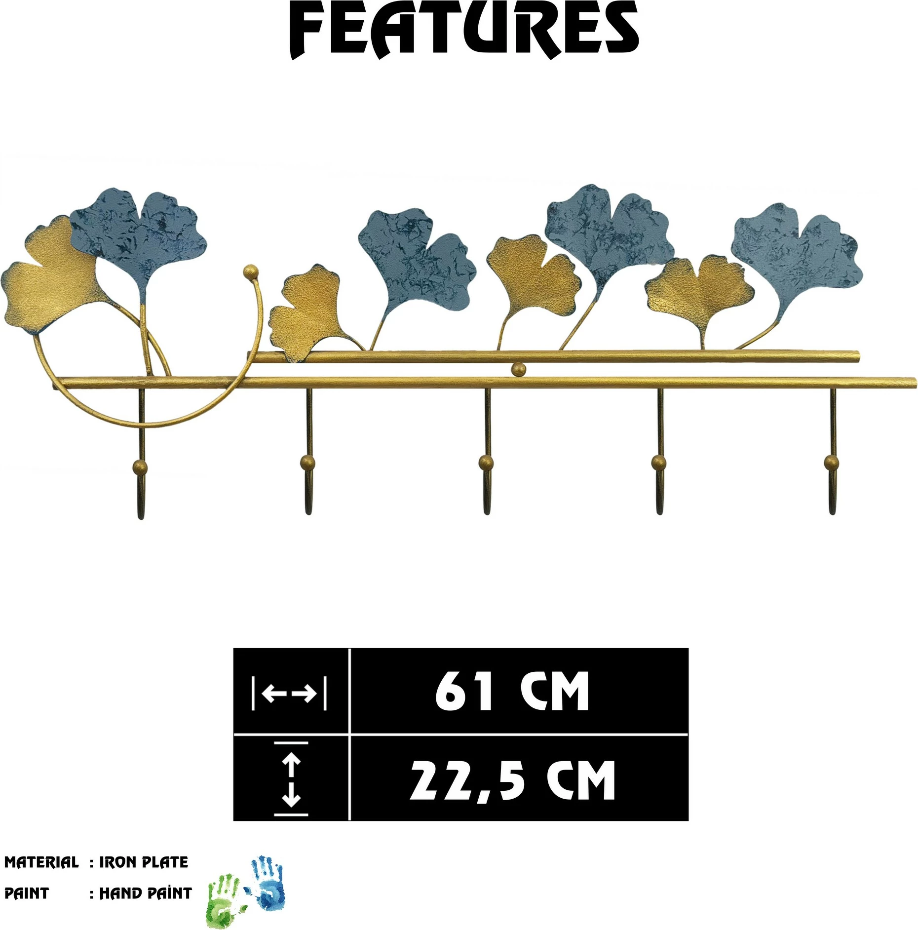 Varëse muri metalike Wallity, Selene, shumëngjyrëshe