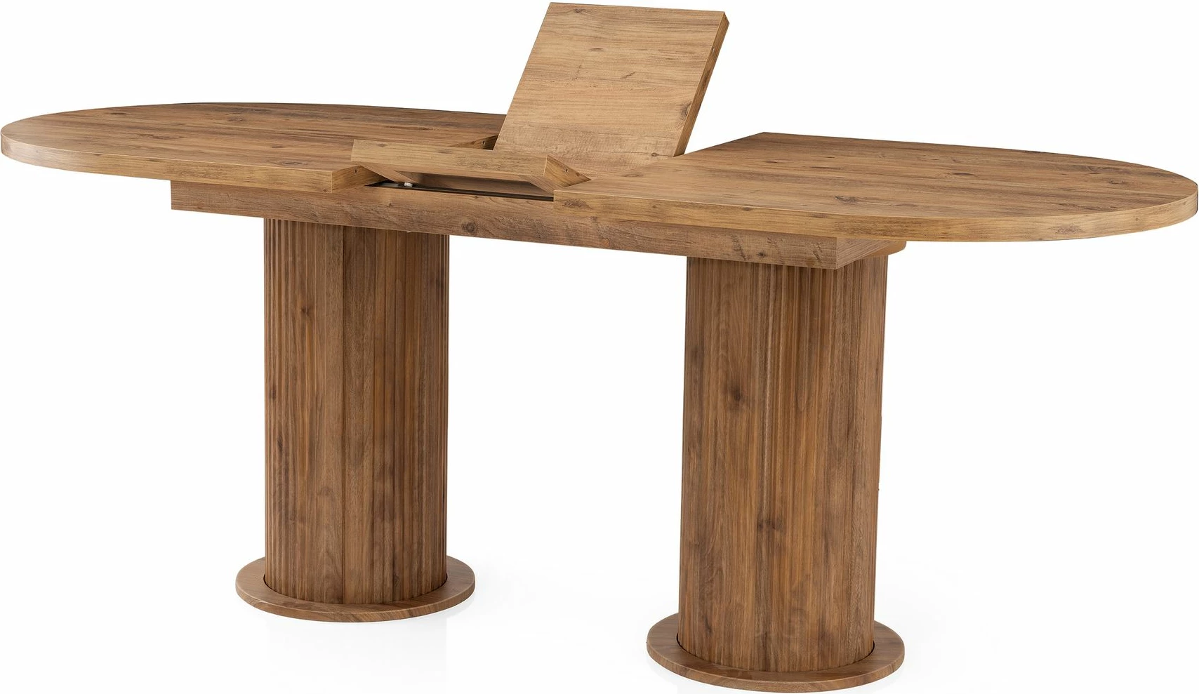 Tavolinë ngrënieje me zgjatje, ngjyrë arre, Skye Decor, Gusto - 2952