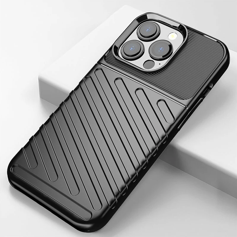 Mbështjellës Hurtel Thunder Case për iPhone 13 Pro, TPU, e gjelbër