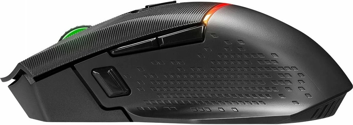 Maus gaming wireless Rampage Drop M3 V2 24000 DPI, Bluetooth/2.4 GHz, RGB, Black, set me kabllo USB-A në USB-C 1.2 m + adapter USB-A në USB-C + sliderë rezervë