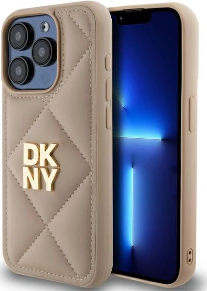 Mbështjellës DKNY për iPhone 15 Pro, Bezhe