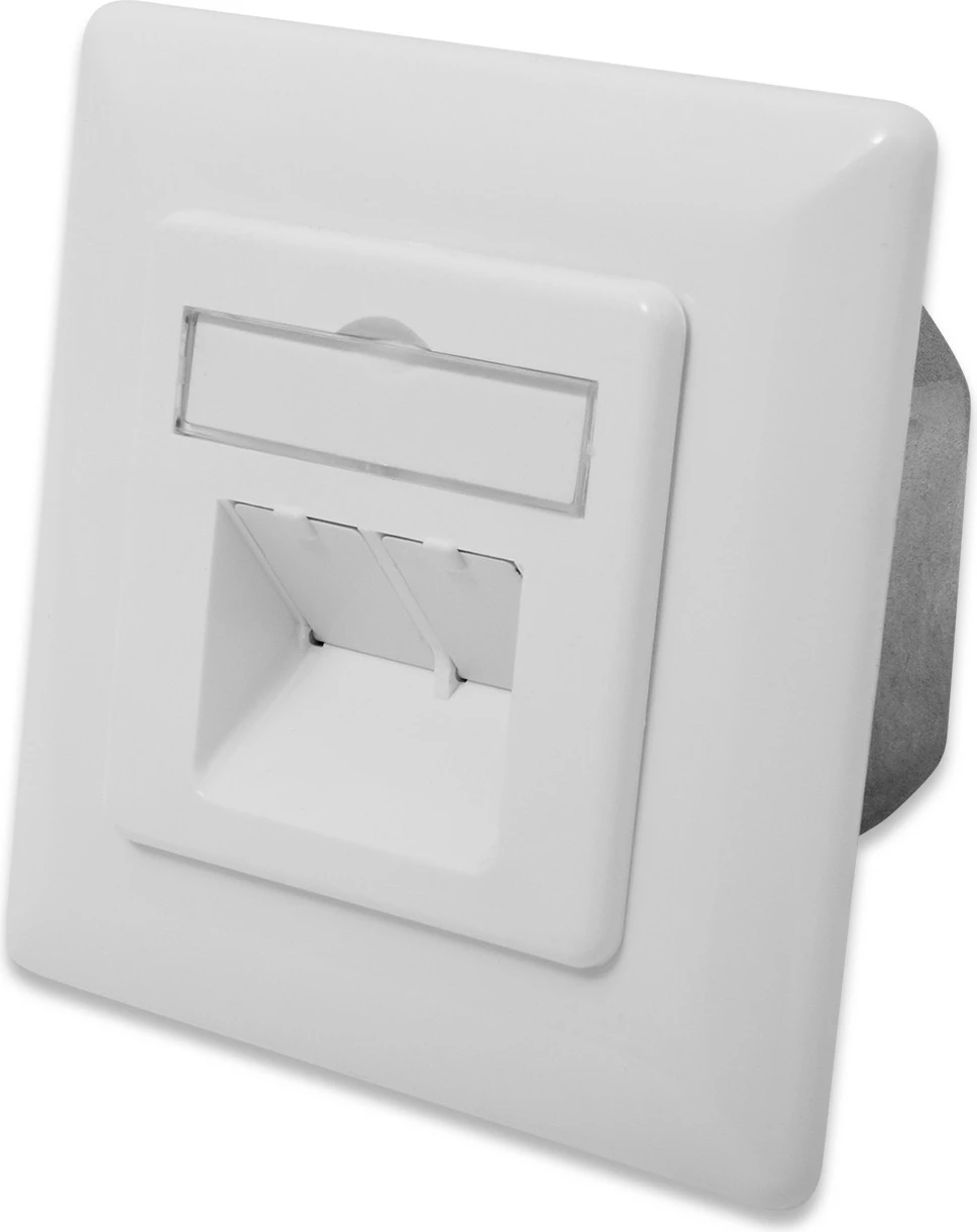 Prizë rrjeti Digitus CAT 6A, 2xRJ-45, e bardhë