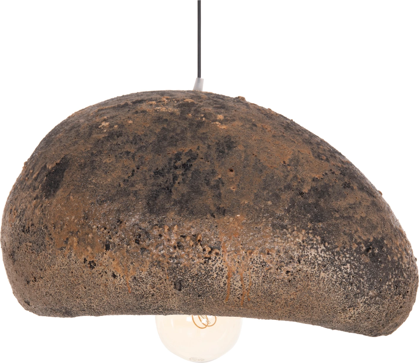 Llambë tavani varëse, pamje guri, STONER (M), gri/kafe, FH4418.03, 55x45x40cm