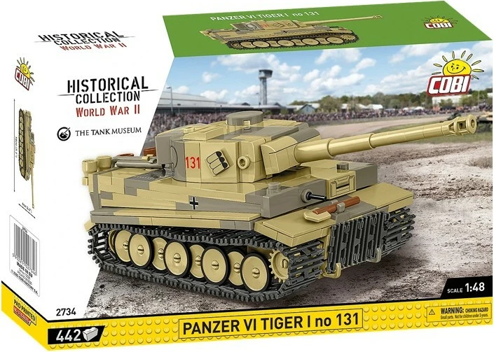 Set ndërtimi Cobi Klocki Panzer VI Tiger I no 131, 442 pjesë, plastik, 1:48, kamuflazh