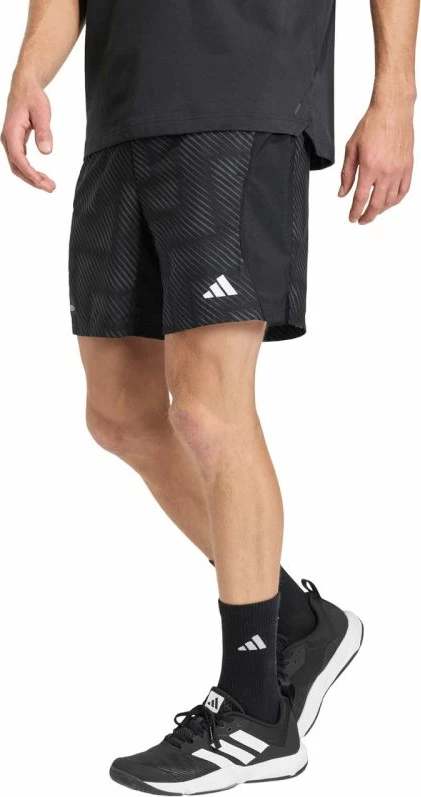 Shorce për meshkuj adidas Tech Intensity Aop KB3123, të zeza