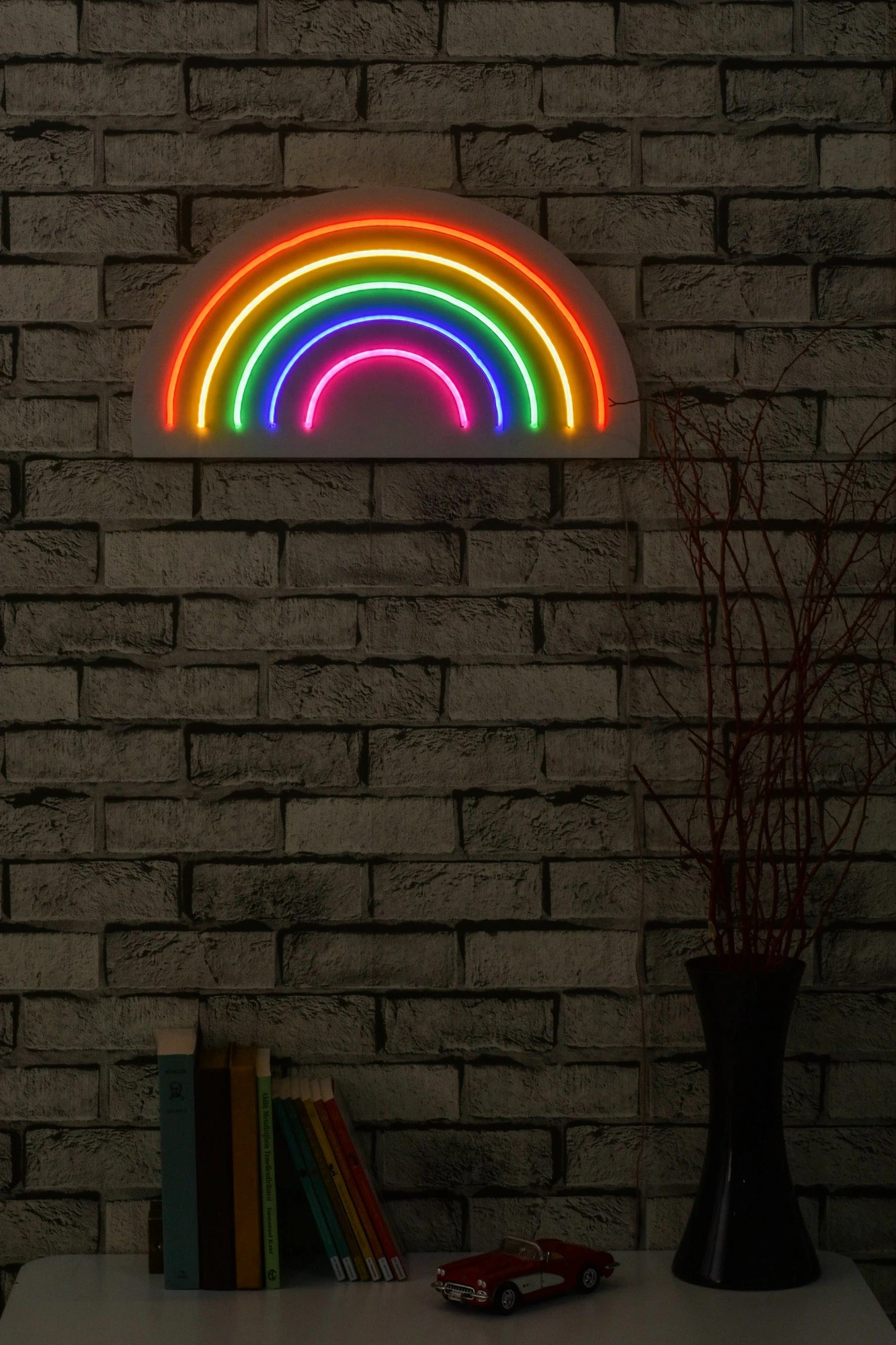 Dritë dekorative LED plastike, ylber, shumëngjyrëshe
