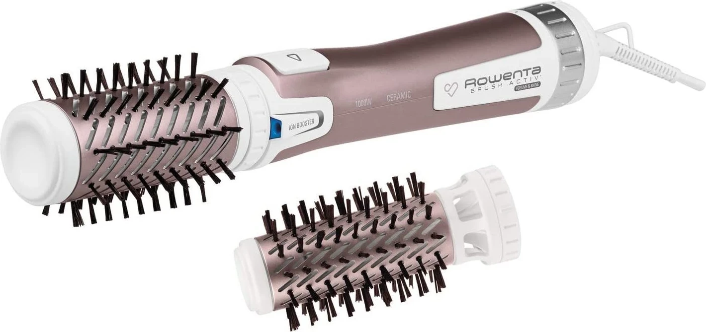 Brushë stiluese për flokë, Rowenta CF9540, 1000W, rozë