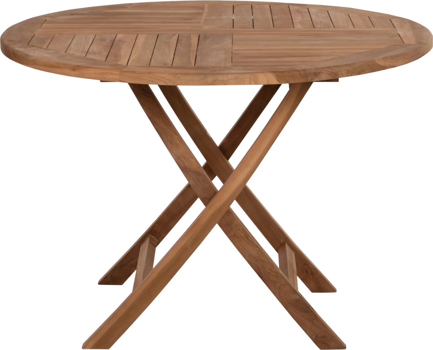 Tavolinë e rrumbullakët palosëse KENDALL FH9543 dru teak ngjyrë natyrale Φ106x73,5Hcm