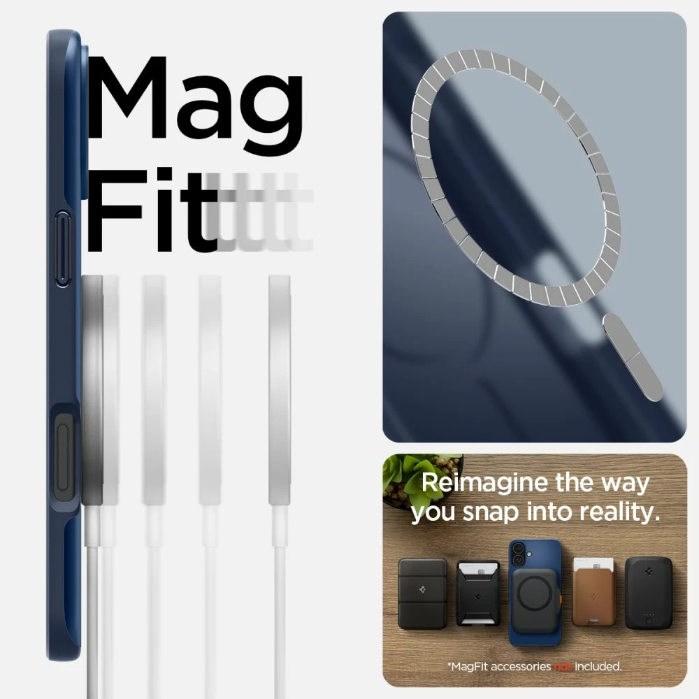 Mbështjellës Spigen Thin Fit MagSafe për iPhone 16, Kaltër
