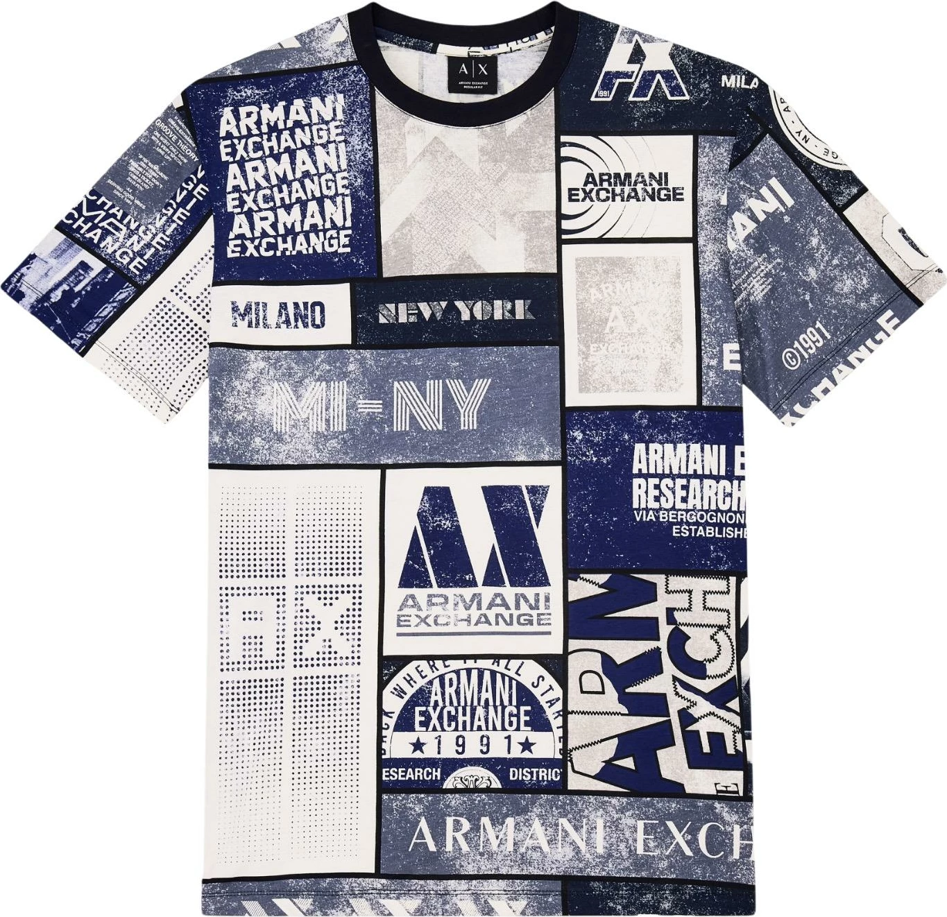 Maicë për meshkuj Armani Exchange XM003021 AF10356, e bardhë [Madhësia: XS]