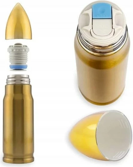 Termus FROSTER Bullet Brass 500 ml, Ngjyrë çeliku