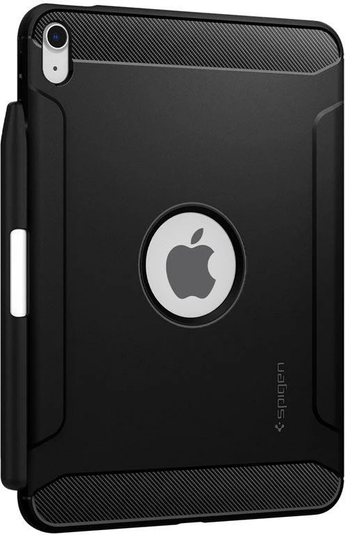 Mbështjellës për iPad Spigen Rugged Armor 22697-0, 10.9\" (iPad 10th Gen 2022), TPU, MIL-STD 810G, Matte Black