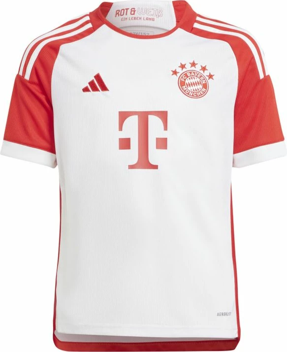 Fanellë për fëmijë adidas Bayern Munich, e bardhë dhe e kuqe