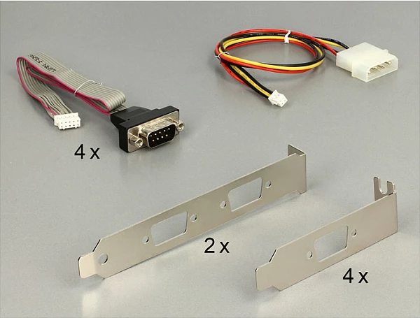 Kartelë zgjerimi Mini PCIe DeLOCK 95244, 4x RS-232 Serial