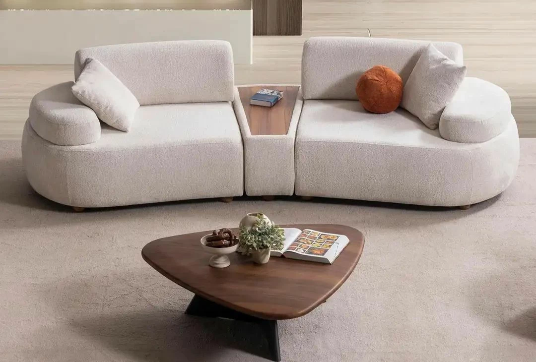 Set mobiljesh për dhomë dite, Atelier del Sofa, ngjyrë krem