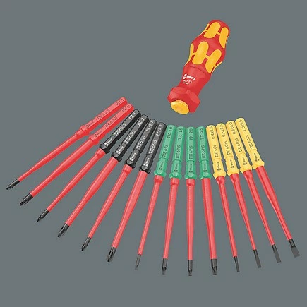 Set veglash Wera 16 copë, me kasë, i zi