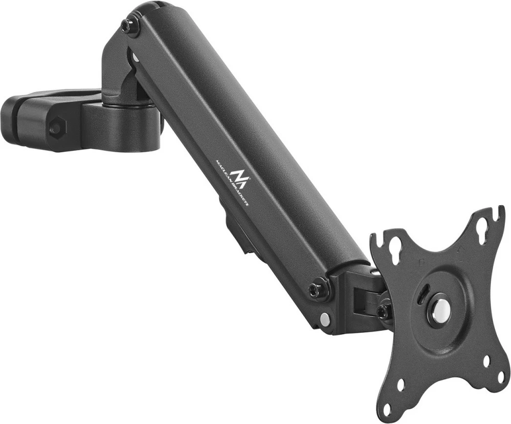 Mbajtës monitori Maclean MC-459 për tub/shtyllë, 17-27 inç, me gaz, i zi