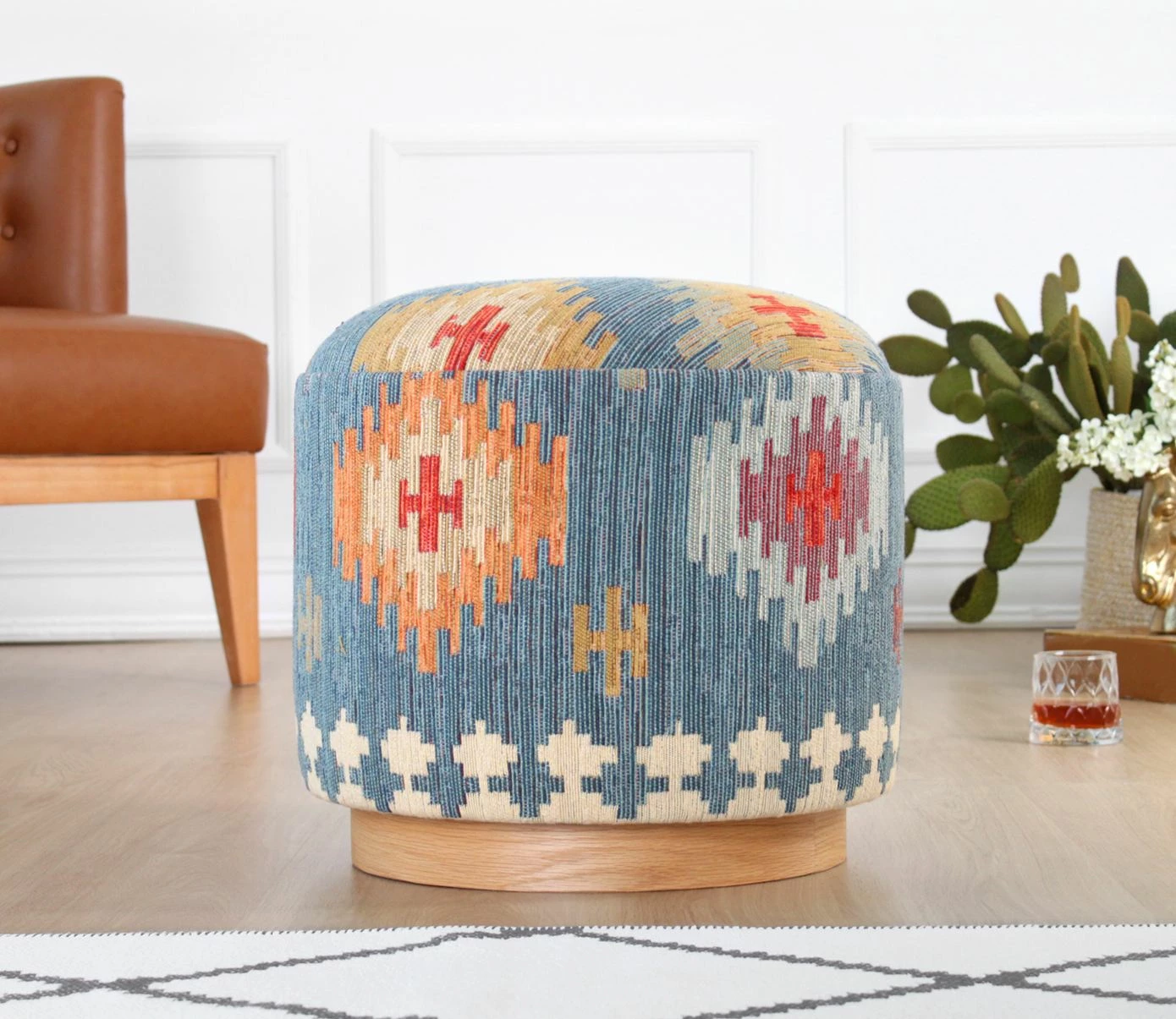 Puf Atelier del Sofa, ngjyrë kaltër, Ferruz