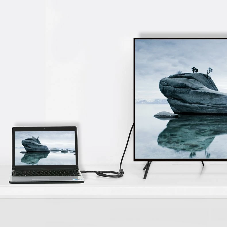 Kabllo HDMI Ugreen HD107 10140, 0.5m, 4K, E zezë