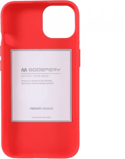 Mbështjellës silikoni Goospery Soft Feeling për iPhone 15 Pro Max, i kuq