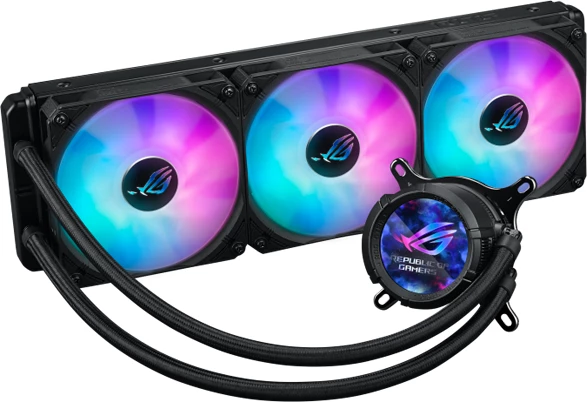 Ftohës liquid AIO për CPU ASUS ROG Strix LC III 360 ARGB me LCD, 360mm, 3x120mm, i zi