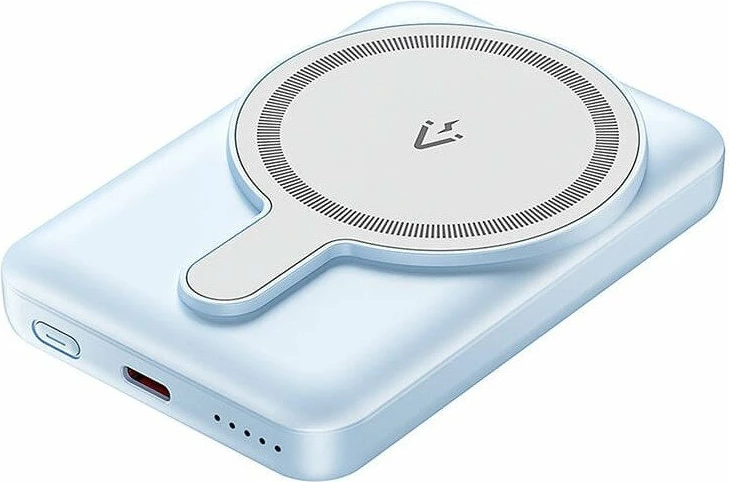 Powerbank Vention FHSL0 5000mAh 20W, me karikim wireless magnetik, USB-C, blu