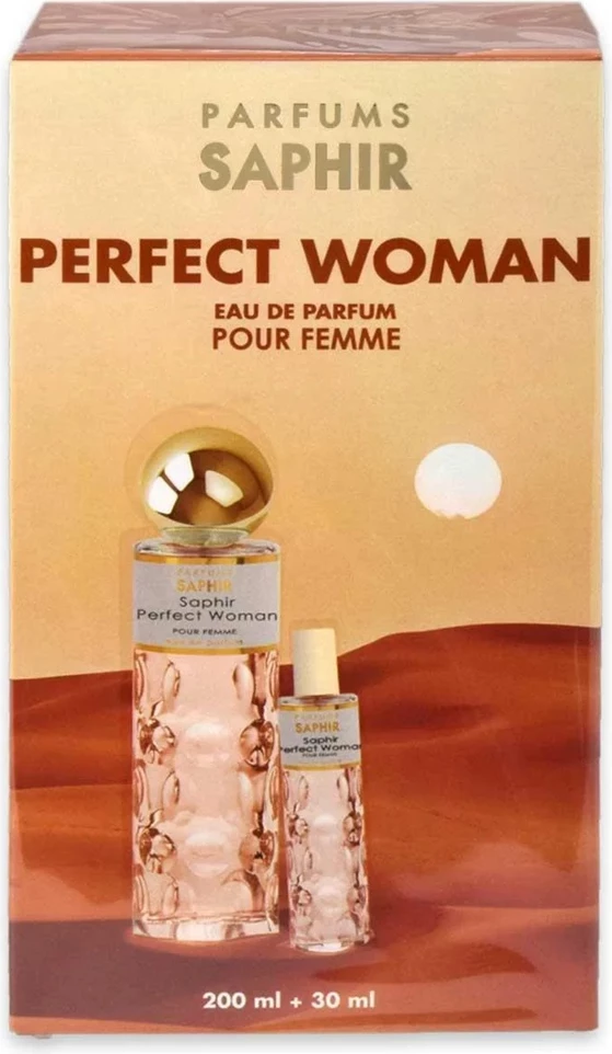 Eau de Parfum për femra Saphir Perfect Woman, 200ml + 30ml