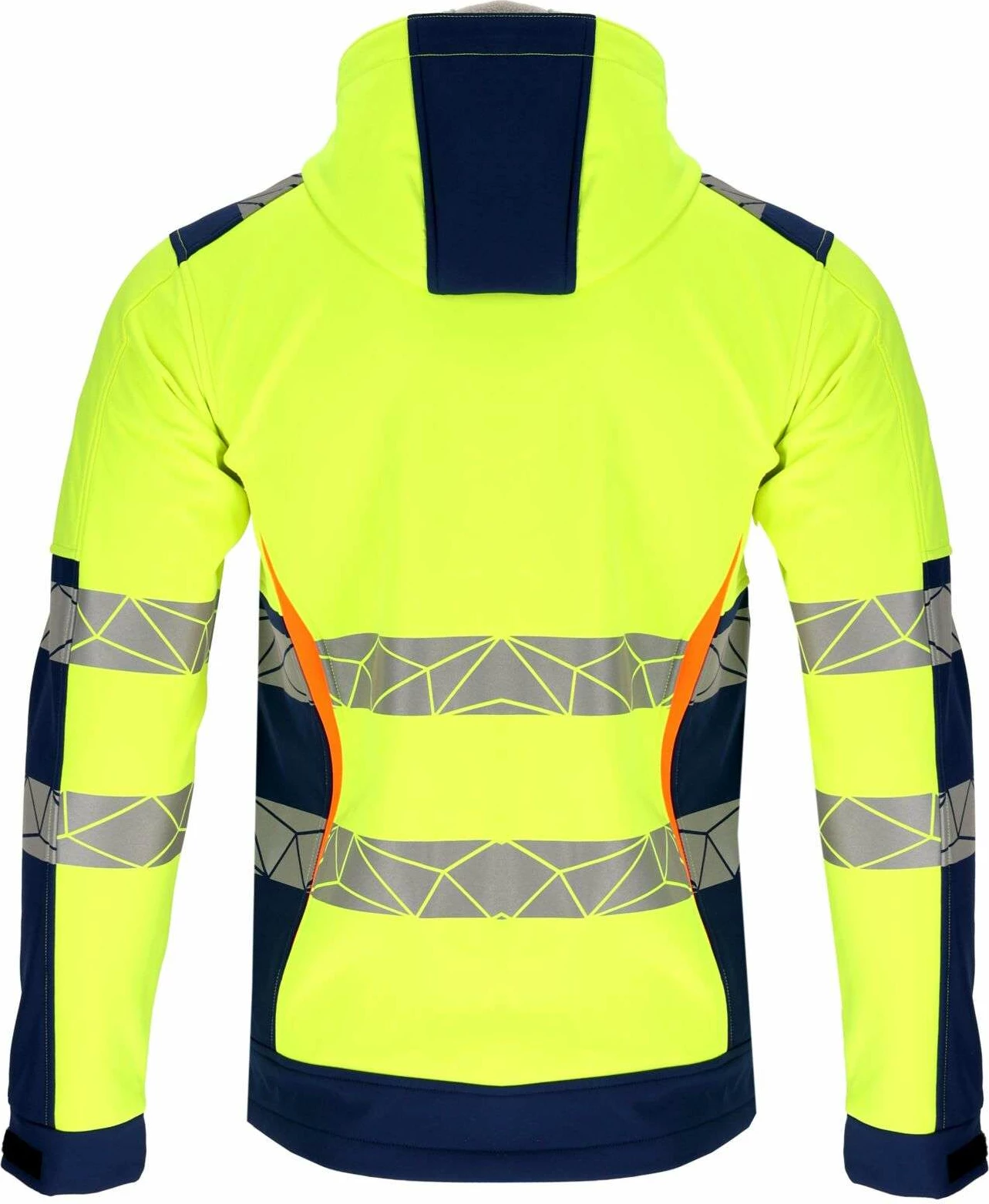 Xhaketë softshell reflektuese LAHTI PRO L40944, madhësi L, verdhë-kaltër