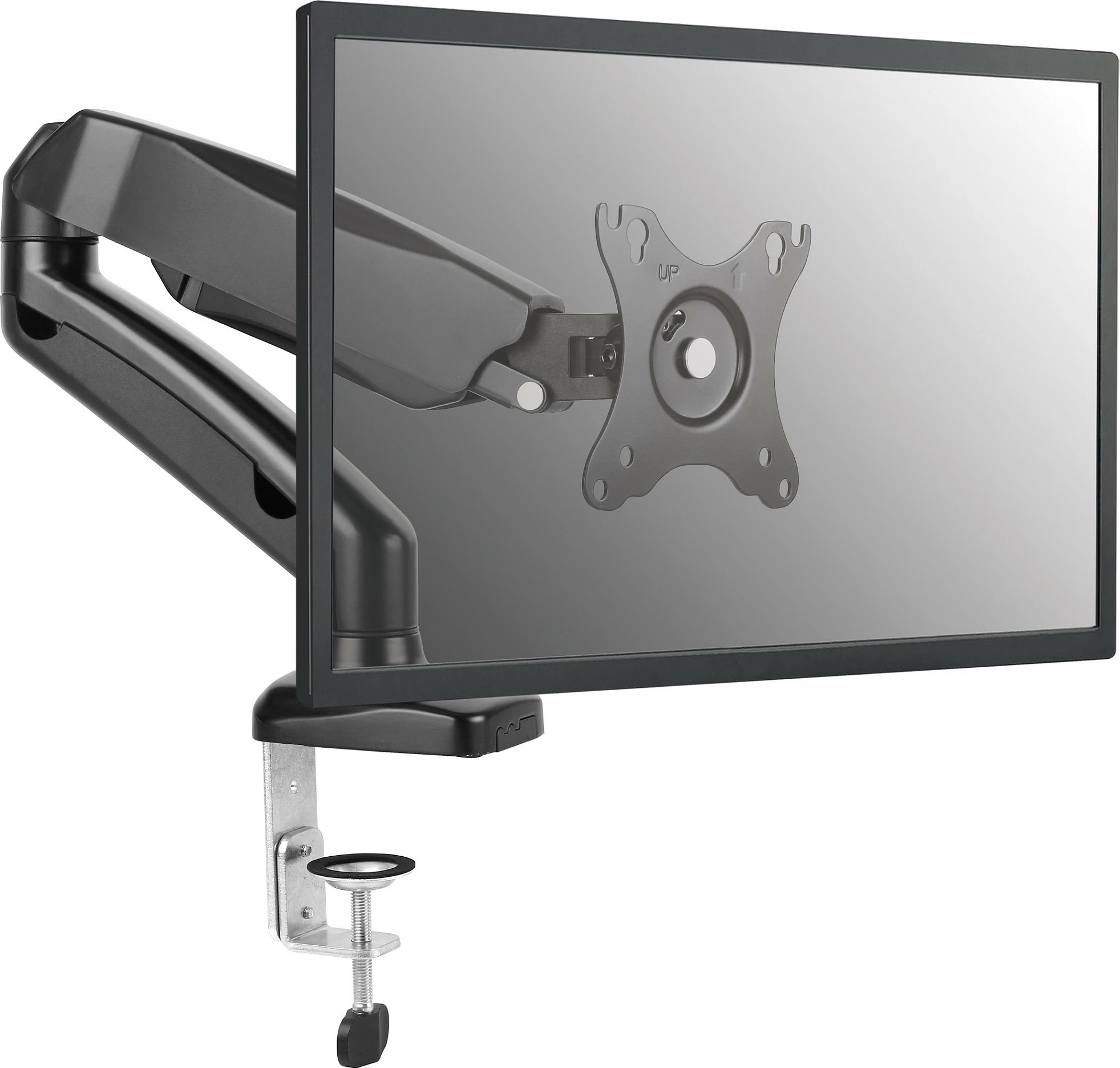 Mbajtëse monitori tavoline EQUIP, 17-32", 9 kg, 1 ekran, VESA 75x75/100x100, gas spring, e zezë