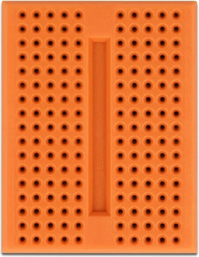 Breadboard mini DeLOCK, 170 kontakte, 46x36x10 mm, portokalli