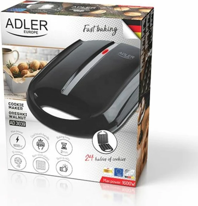 Pjekëse kikirikash Adler AD 3039, e zezë