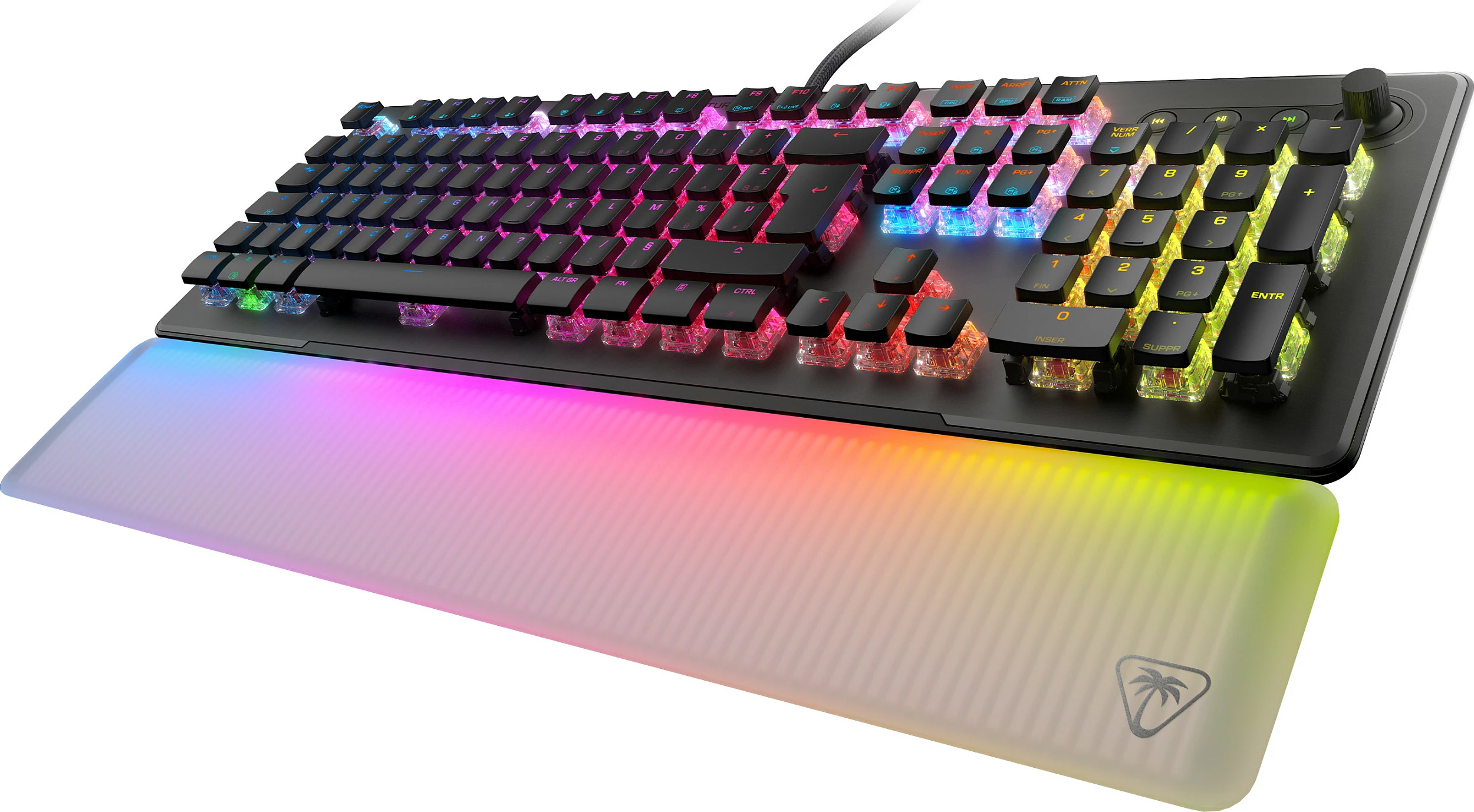 Tastierë gaming Turtle Beach Vulcan II Max, USB, full-size, RGB, QWERTZ (DE), e zezë