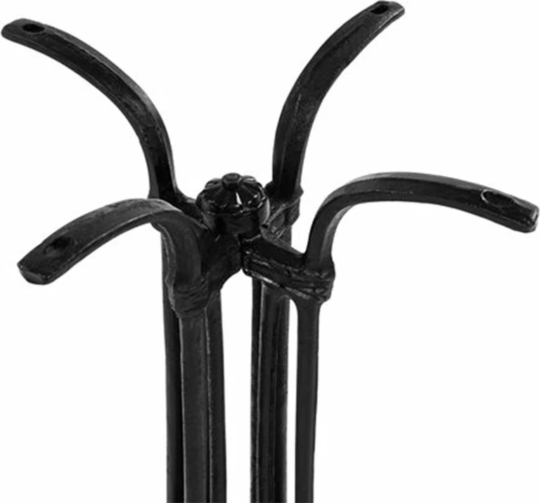 Baza e tavolinës Jewel, hekur i derdhur, katër kthetra, e zezë, 72cm