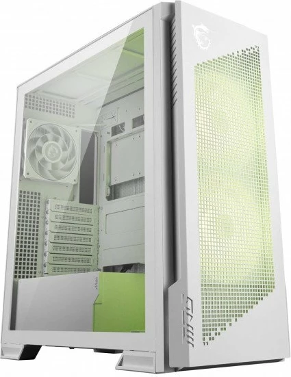 Kasë MSI MPG Velox 300R Airflow PZ Midi Tower, E-ATX/ATX, USB-C, 3 ventilatorë, White