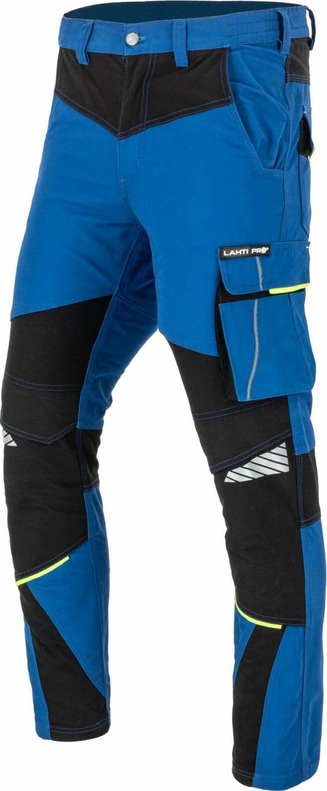 Pantallona pune LAHTI PRO L40548 270 g/m² CANVAS me 10 xhepa, zeza-blu