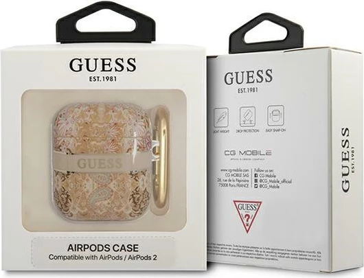 Mbështjellës Guess GUA2HHFLD për AirPods 1/2, Paisley Strap Collection, Ari