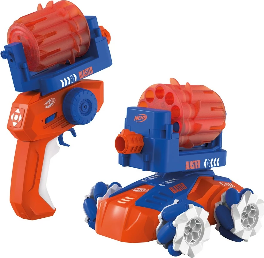 Makine me telekomandë Carrera RC Action Nerf Blaster, 2.4GHz, elektrike, blu/kuqe