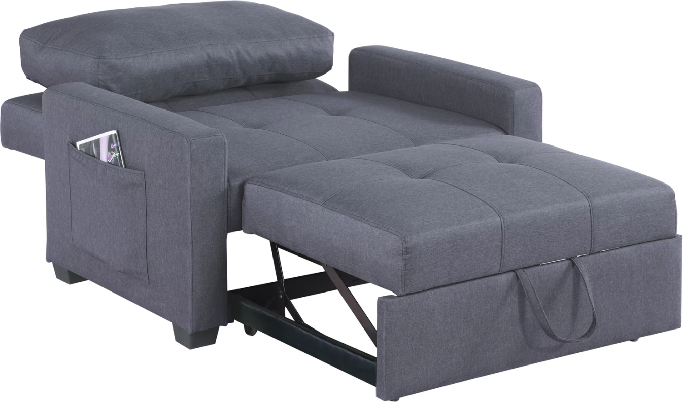 Karrige-shtrat Kanna FH3038.10, ngjyrë gri, 112x96x85 cm