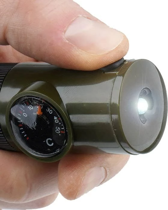 Bilbil fishkëllues Mil-Tec 6 në 1, i gjelbër