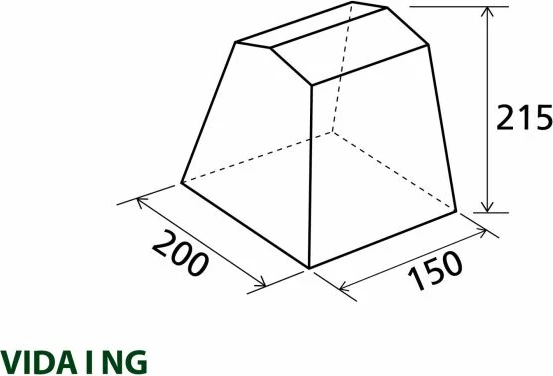tendë kuzhine multifunksionale BRUNNER VIDA 1 NG 0425998N.C30 200×150×195/215 cm, blu/gri, me çantë bartëse