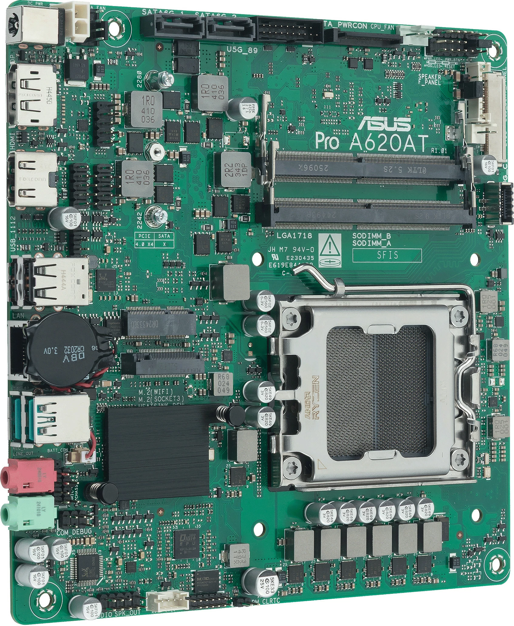 Pllakë amë ASUS Pro A620AT-CSM, Socket AM5, DDR5 deri 128GB