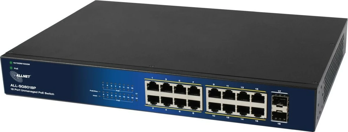 Switch ALLNET ALL-SG8018P 16+2P POE