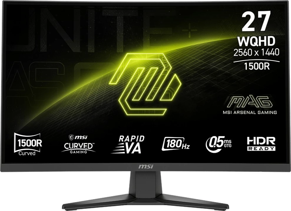 Monitor gaming MSI MAG 275CQFDE E18, 27 inç, WQHD, 180Hz, Rapid VA, i zi