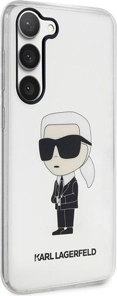Mbështjellës Karl Lagerfeld Ikonik Karl për Samsung Galaxy S23+ S916, transparent