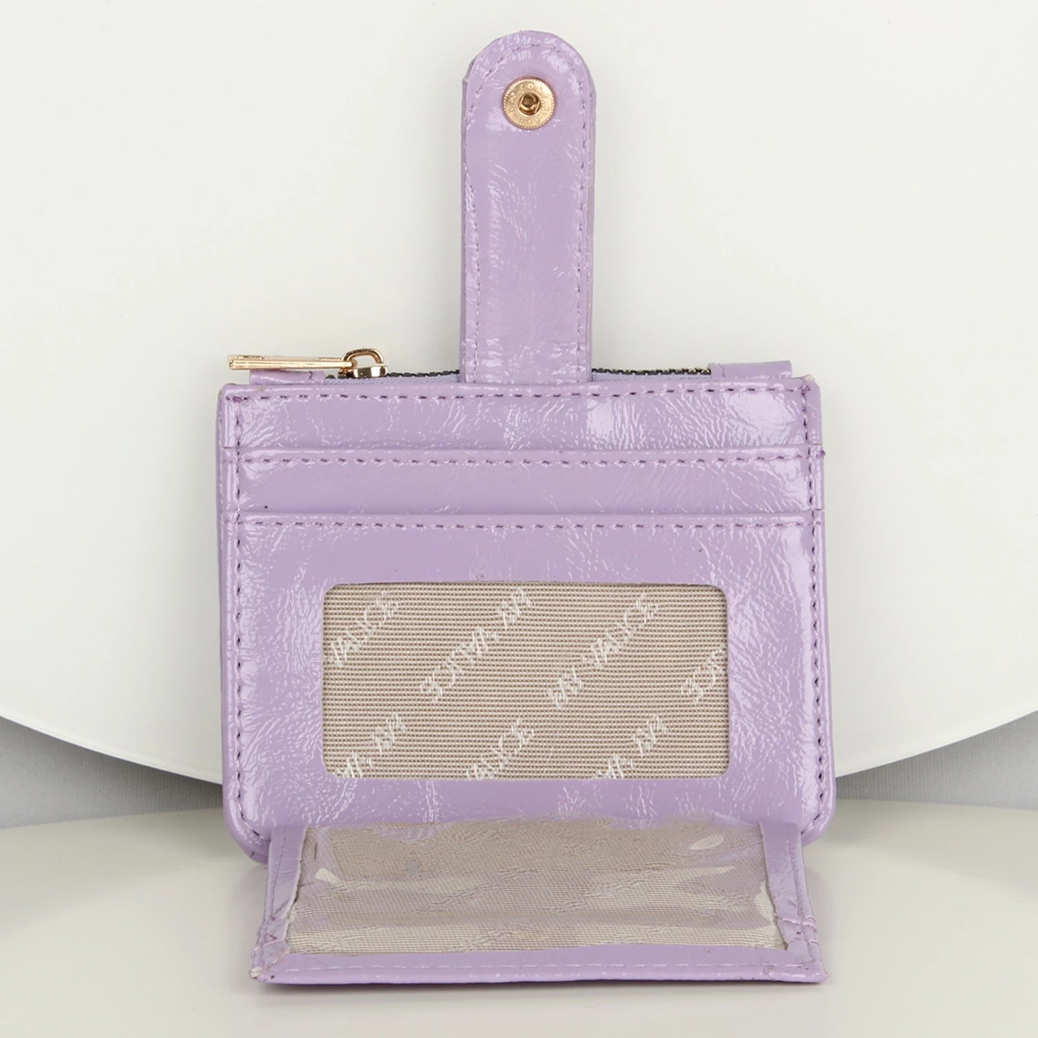 Portofol lëkure, ngjyrë lejla, Zoozie Bags, 1272