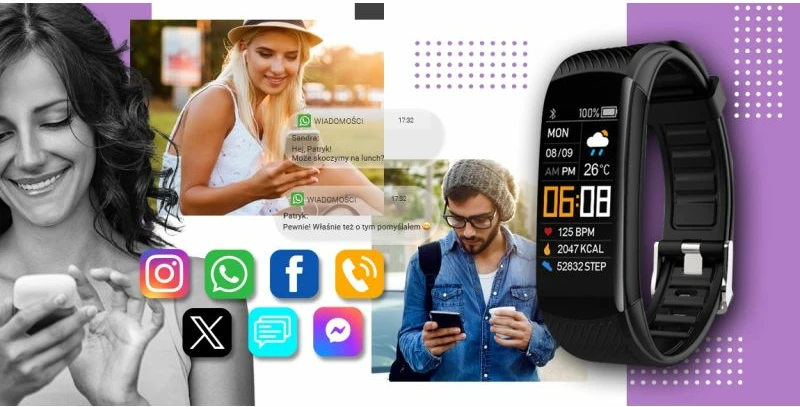 Smartwatch Giewont unisex, e zezë/lejlake