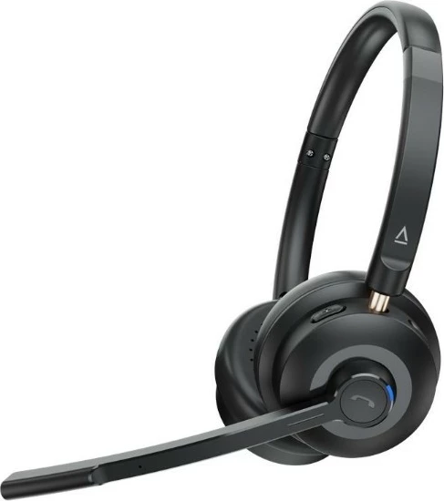 Kufje me mikrofon me valë, Creative, Chat Wireless 51EF1290AA000, Bluetooth 5.4 + USB dongle 2.4 GHz, ANC, 55h bateri, USB-C, të zeza